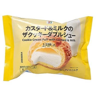 カスタード＆ミルクのザクッキーダブルシュー 1個