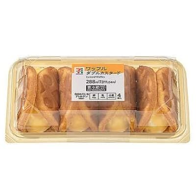 ワッフル ダブルカスタード 4個入