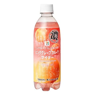 濃いピンクグレープフルーツサイダー 500ml