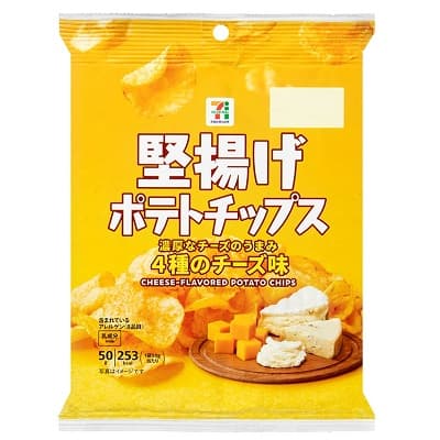 堅揚げポテトチップス 4種のチーズ味 50g