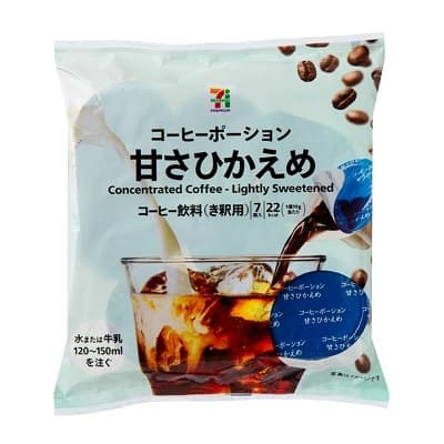コーヒーポーション甘さひかえめ 7個入