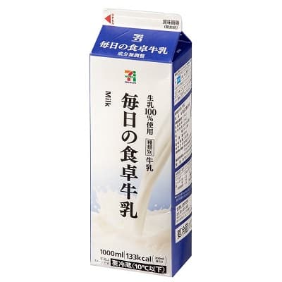 7プレミアム 毎日の食卓牛乳 100mlあたり