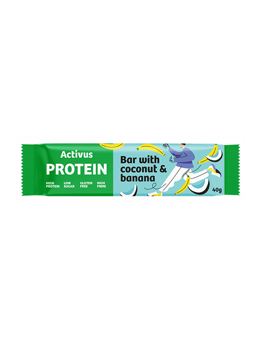 Bar with coconut & banana