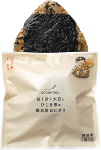 ほくほく大豆とひじき煮の鶏五目おにぎり