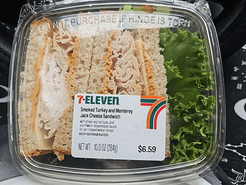 Smoked Turkey and Monterey Jack Cheese Sandwich