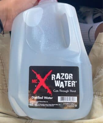 Distilled water