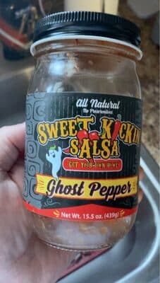 Sweet kickin salsa ghost pepper