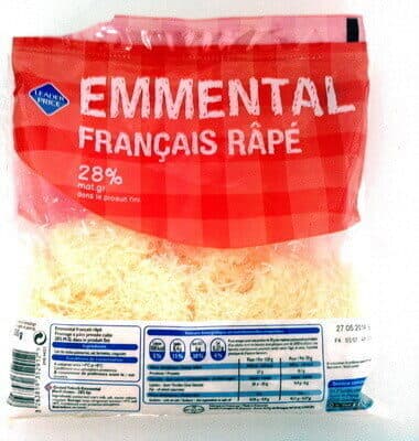 Emmental Français Râpé (28 % MG)