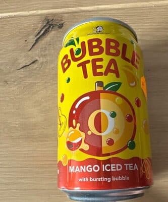 Bubble tea mango iced tea