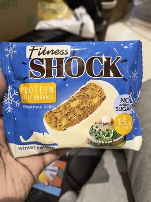 Fitness Shock protein white brownie Christmas cake