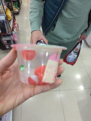 Lychee calorie-free jelly
