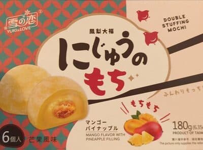 Moshi mango flavour with pineapple filling