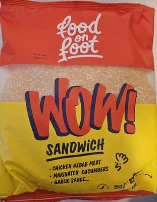 food on foot WOW! sandwich