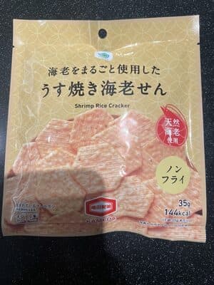 海老をまるごと使用したうす焼き海老せん