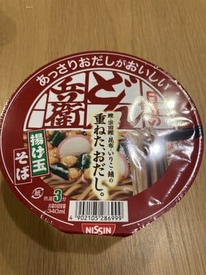 日清どん兵衛　あっさりおだしがおいしい揚げ玉そば