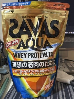 SAVAS AQUA Whey Protein 100 WPI 100% 栄養ドリンク風味