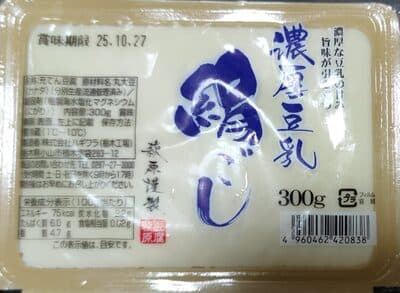 濃厚豆乳　絹ごし