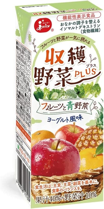 収穫野菜プラス フルーツと青野菜 ヨーグルト風味