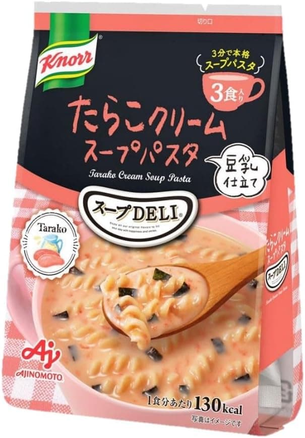 たらこクリームスープパスタ