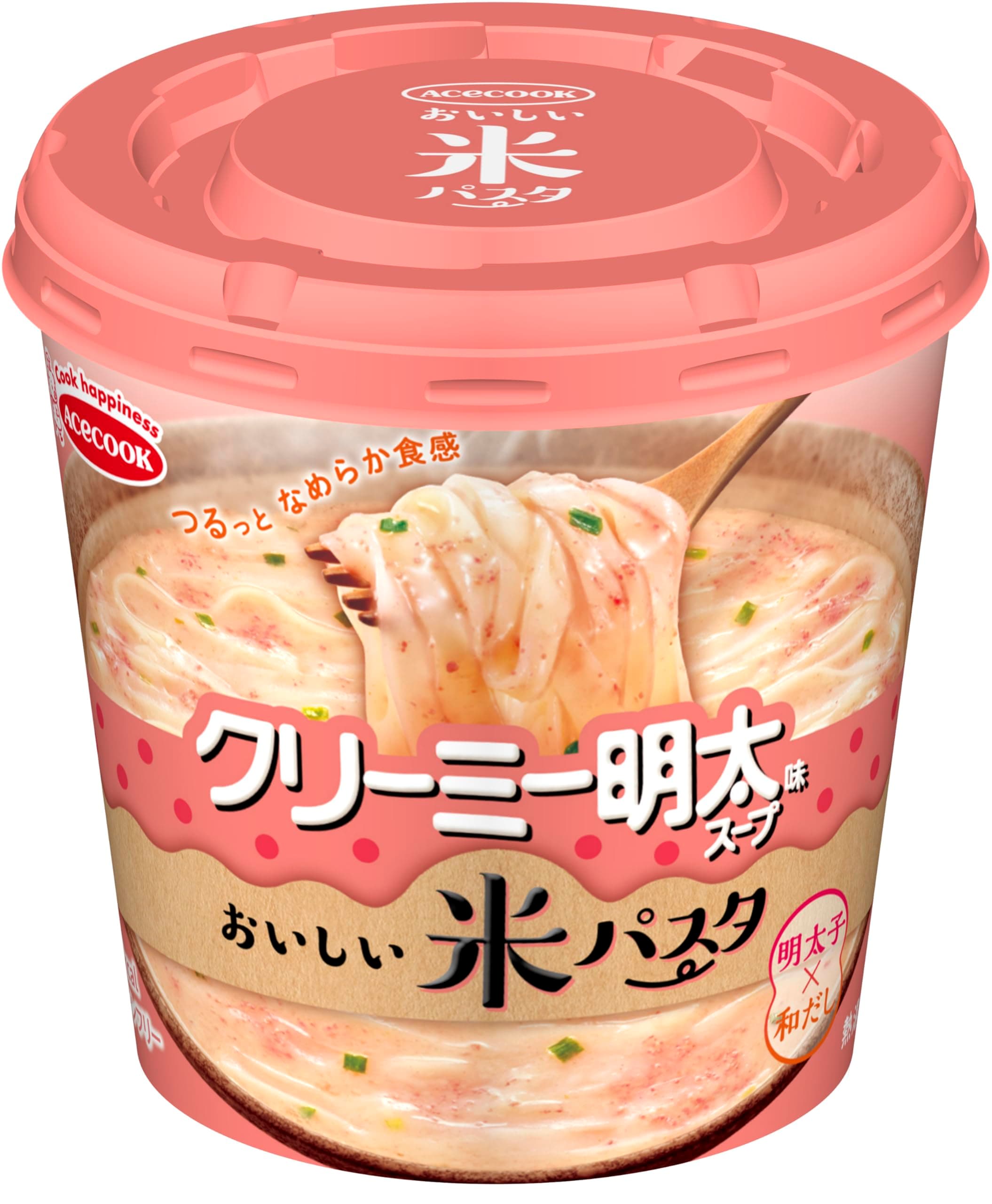 クリーミー明太味スープおいしい米パスタ