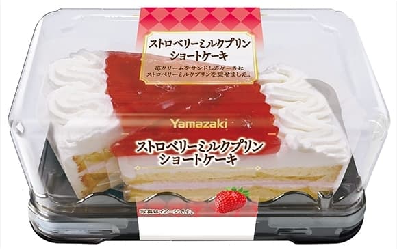 ストロベリーとミルクプリン　ショートケーキ