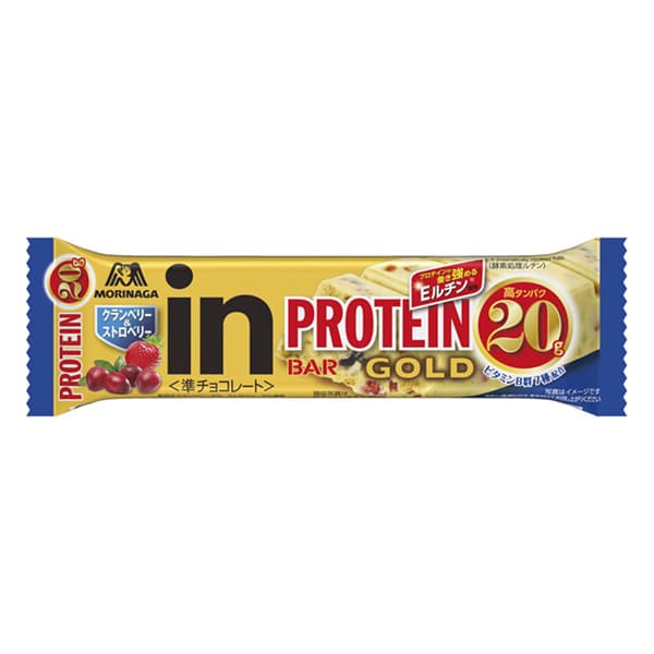 タンパク質20g inBAR GOLD PROTEIN クランベリー&ストロベリー