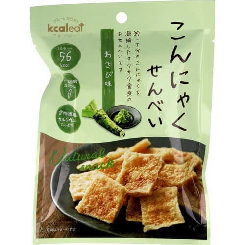 こんにゃくせんべい　わさび味