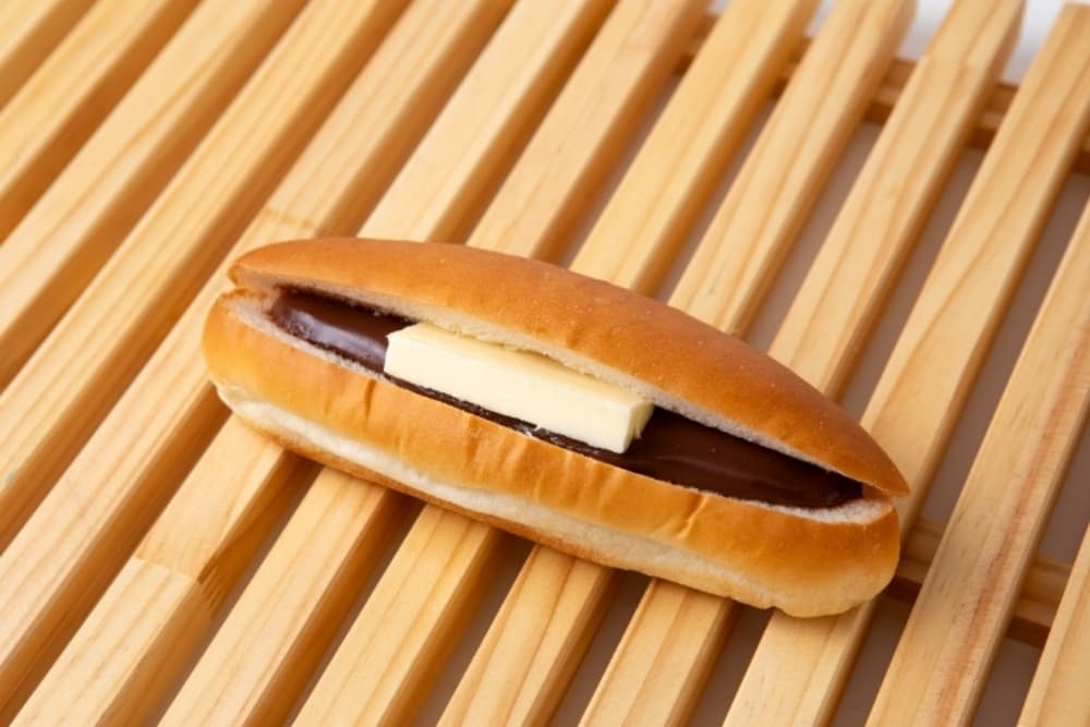 チョコバターコッペパンサンド