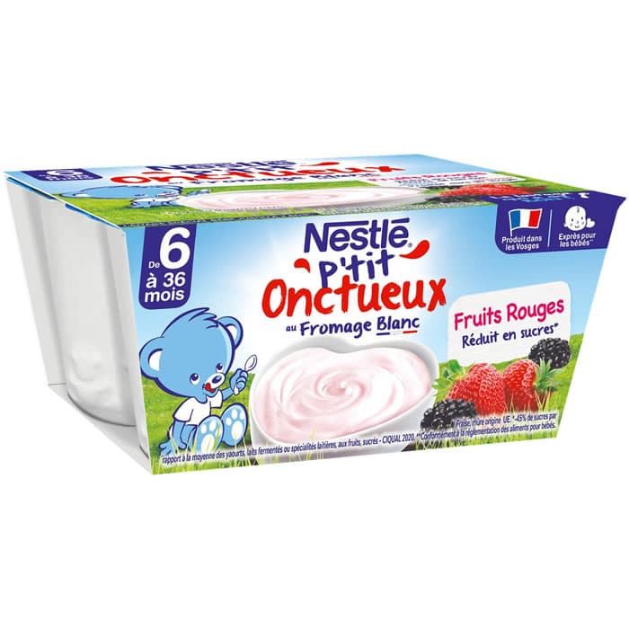 Fromage blanc aux fruits rouges