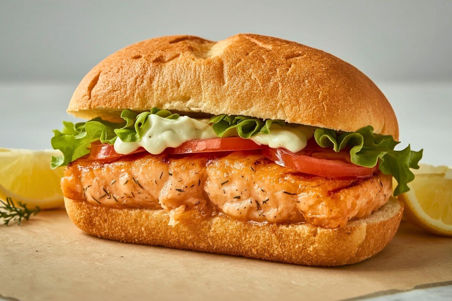 Salmon sandwich