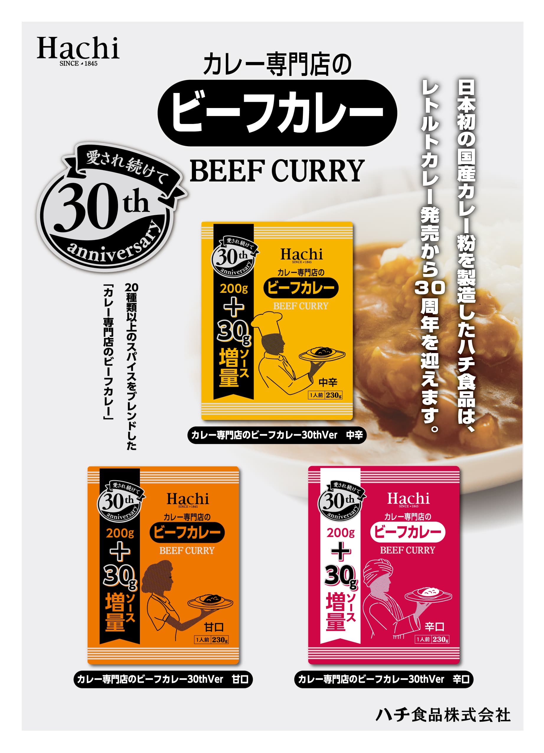 カレー専門店のビーフカレー