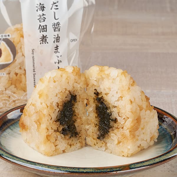 だし醤油まぶし飯　海苔佃煮おむすび