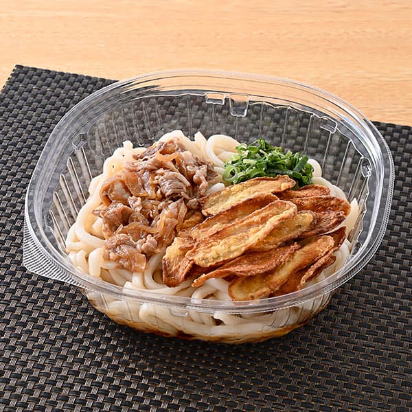 【九州】甘辛仕立ての牛肉煮　冷し肉ごぼう天うどん