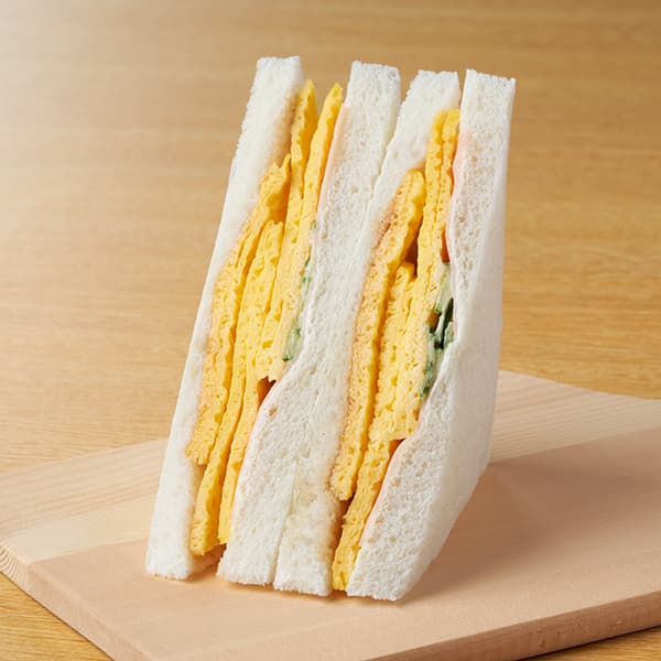 【東海、北陸、中国・四国】たまご焼きとハムサンド