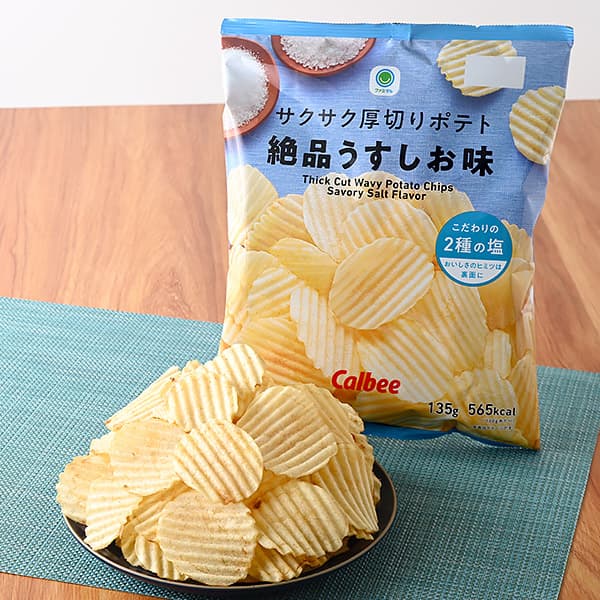 サクサク厚切りポテト絶品うすしお味　大袋