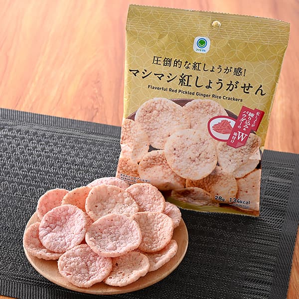 圧倒的な紅しょうが感！マシマシ紅しょうがせん