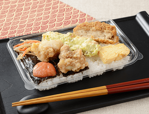 明太唐揚のり弁当