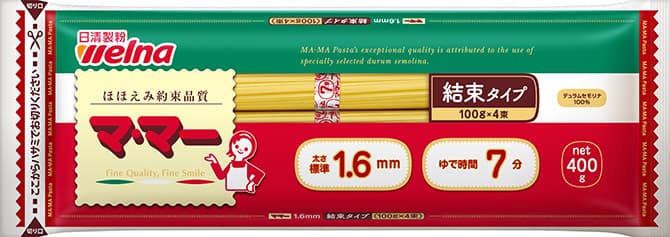 マ･マー スパゲティ 1.6mm 1食分100g