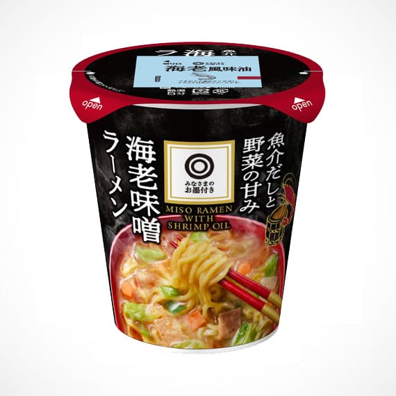 魚介だしと野菜の甘み　海老味噌ラーメン