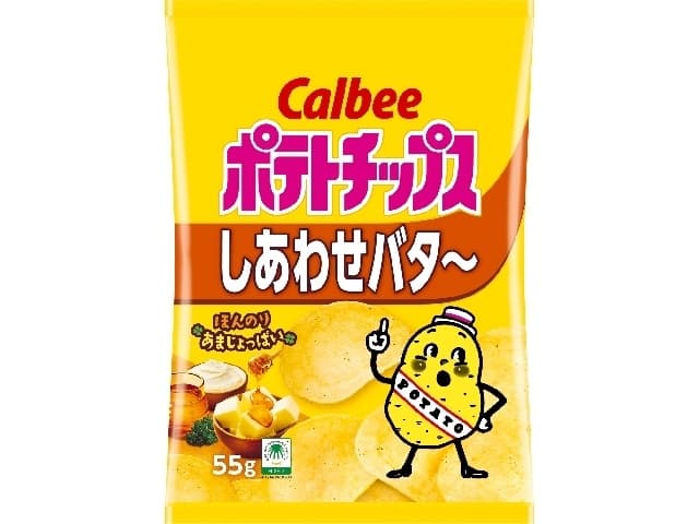 ポテトチップス　しあわせバタ〜