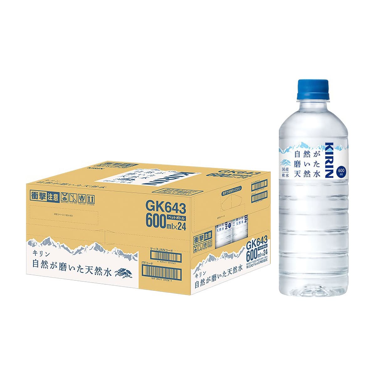 自然が磨いた天然水 600ml