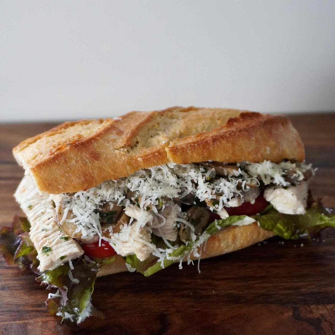 Truffle Flavor Chicken And Mushroom Wholewheat Sandwich